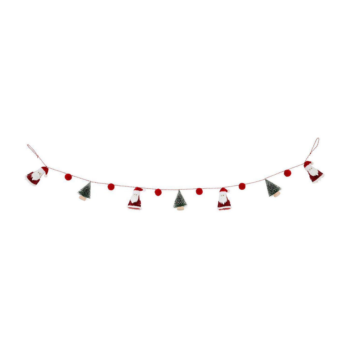 Classic Santa Bottle Tree Garland