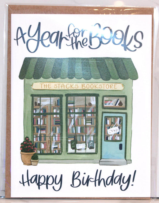 A Year for the Books Birthday Greeting Card