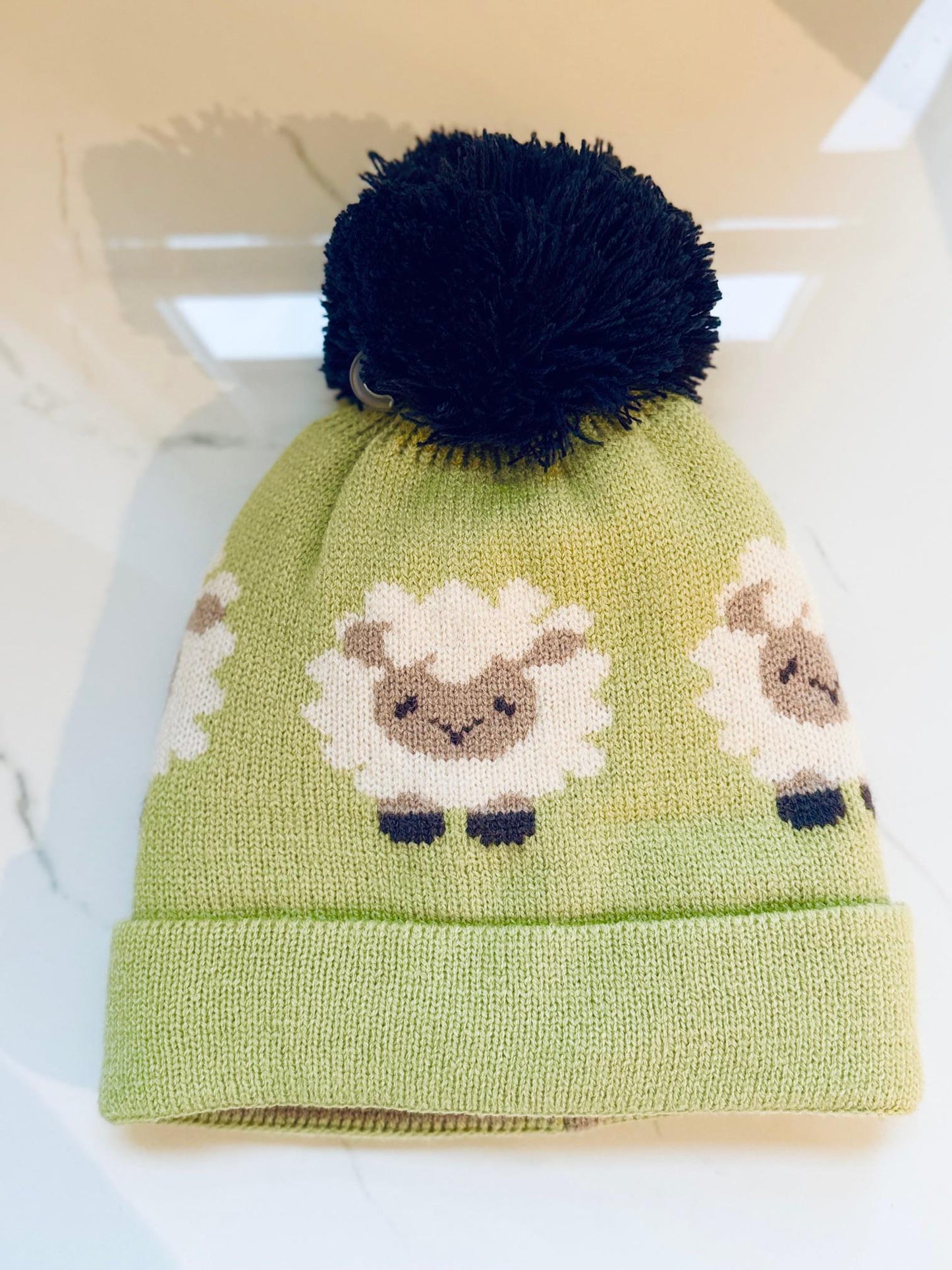 Knitted Sheep Hat (Kids)