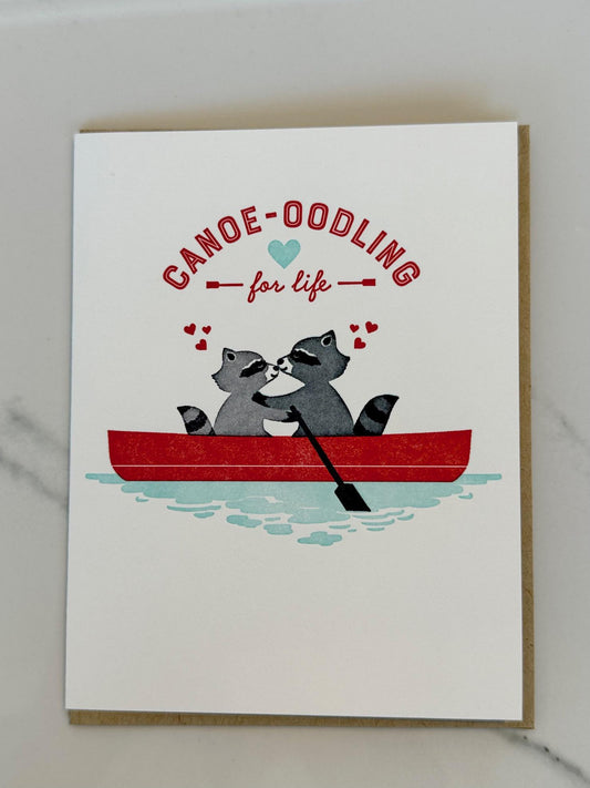 Canoe-Oodling for Life Anniversary Greeting Card