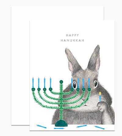 Hanukkah Bunny Card