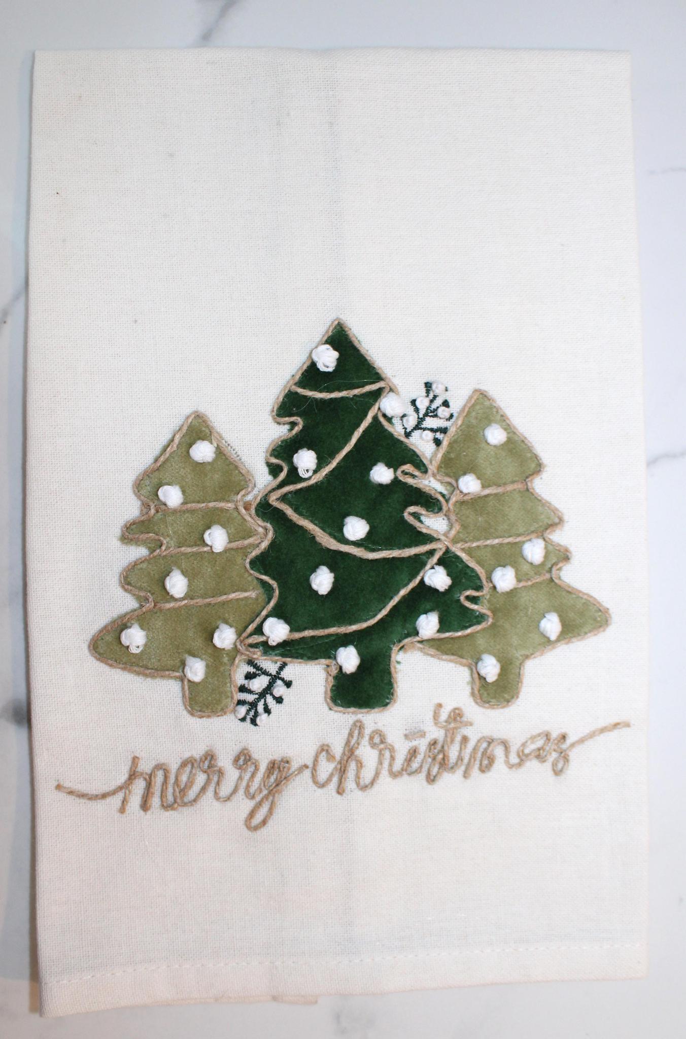 Merry Christmas Tree Towel