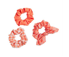 Coral Patterned Scrunchies