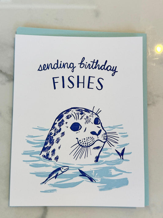 Seal Birthday Greeting Card