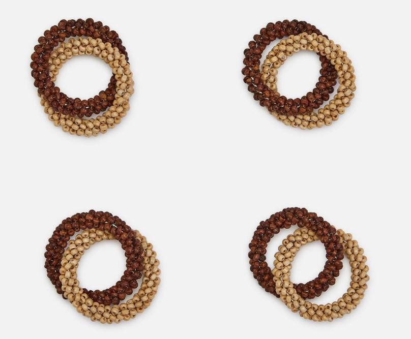 Beaded Napkin Rings (Set of Four)