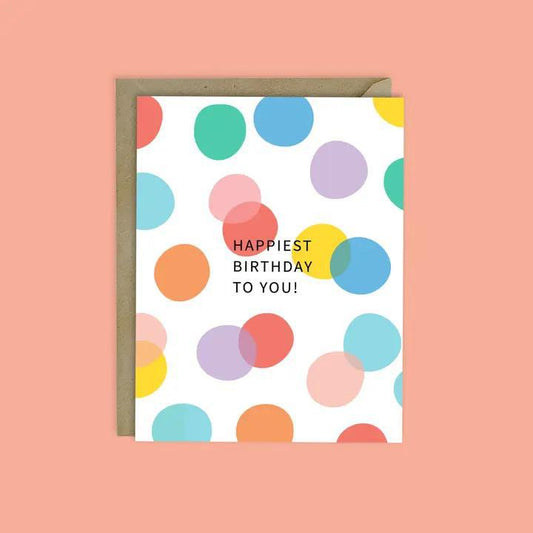 Happiest Birthday Confetti Card